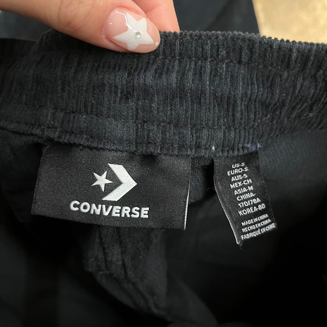 [정품] 컨버스 블랙 코듀로이 카고 바지 b10 상품이미지4