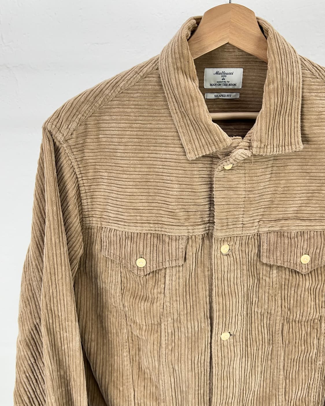  마투치 카멜 골덴 코듀로이 자카드 웨스턴 트러커 자켓 상품이미지2