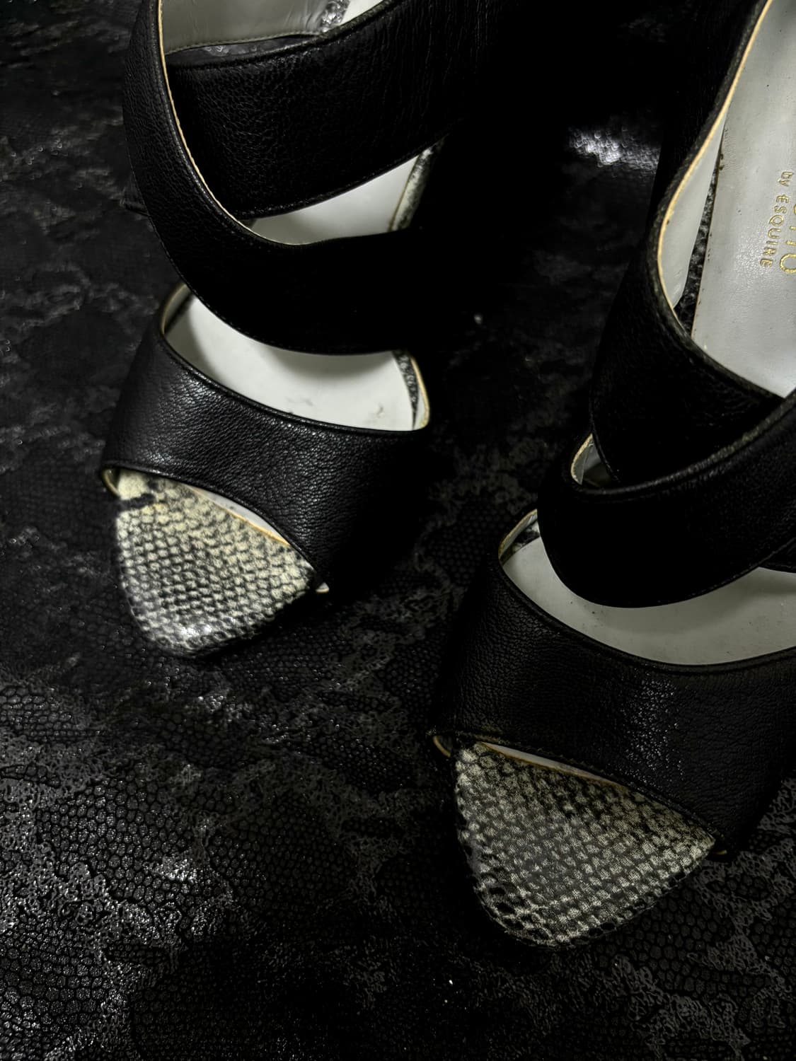 “ESQUIRE” 00’s Python Pattern wedge heel 상품이미지4