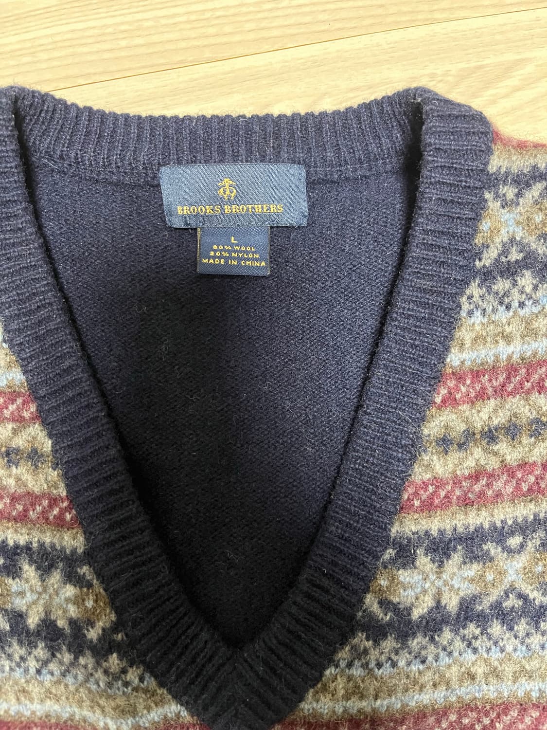 브룩스브라더스 페어아일 베스트 Size L 상품이미지3