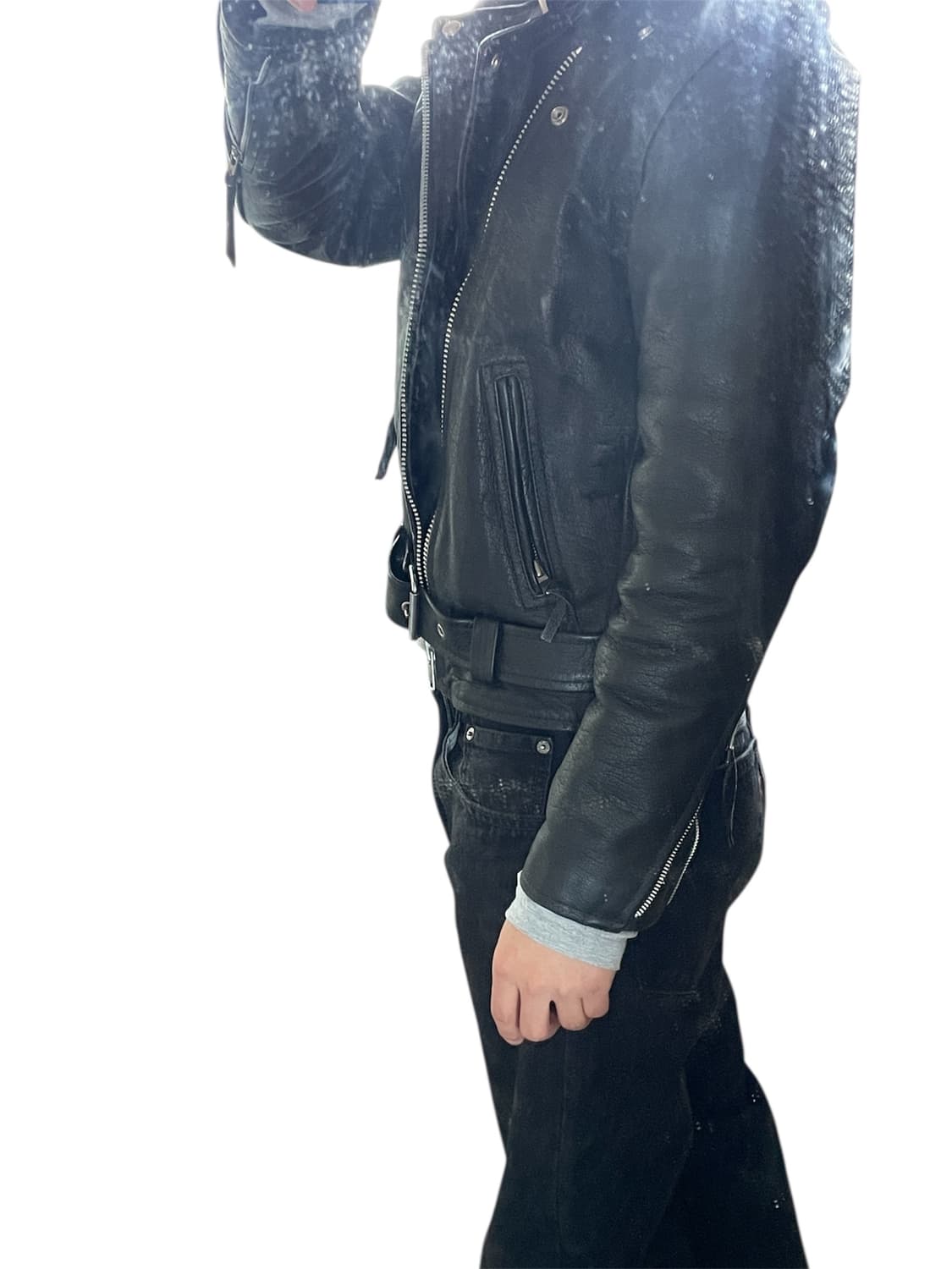 ELASS LEATHER WAER 더블라이더 자켓 상품이미지8