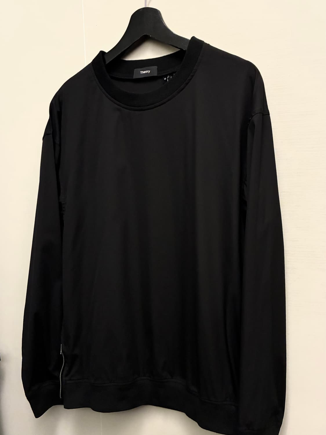 (M/103)Theory 띠어리 나일론 폴리 사이드지퍼 크루넥 맨투맨 상품이미지2