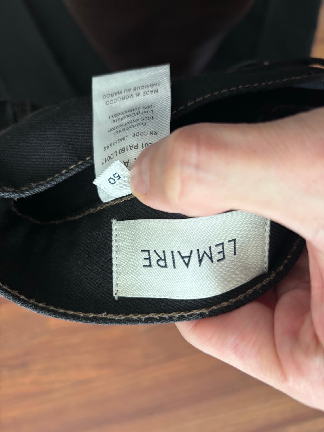 (50) 르메르 블랙 데님 셋업 트러커/부츠컷 상품이미지7