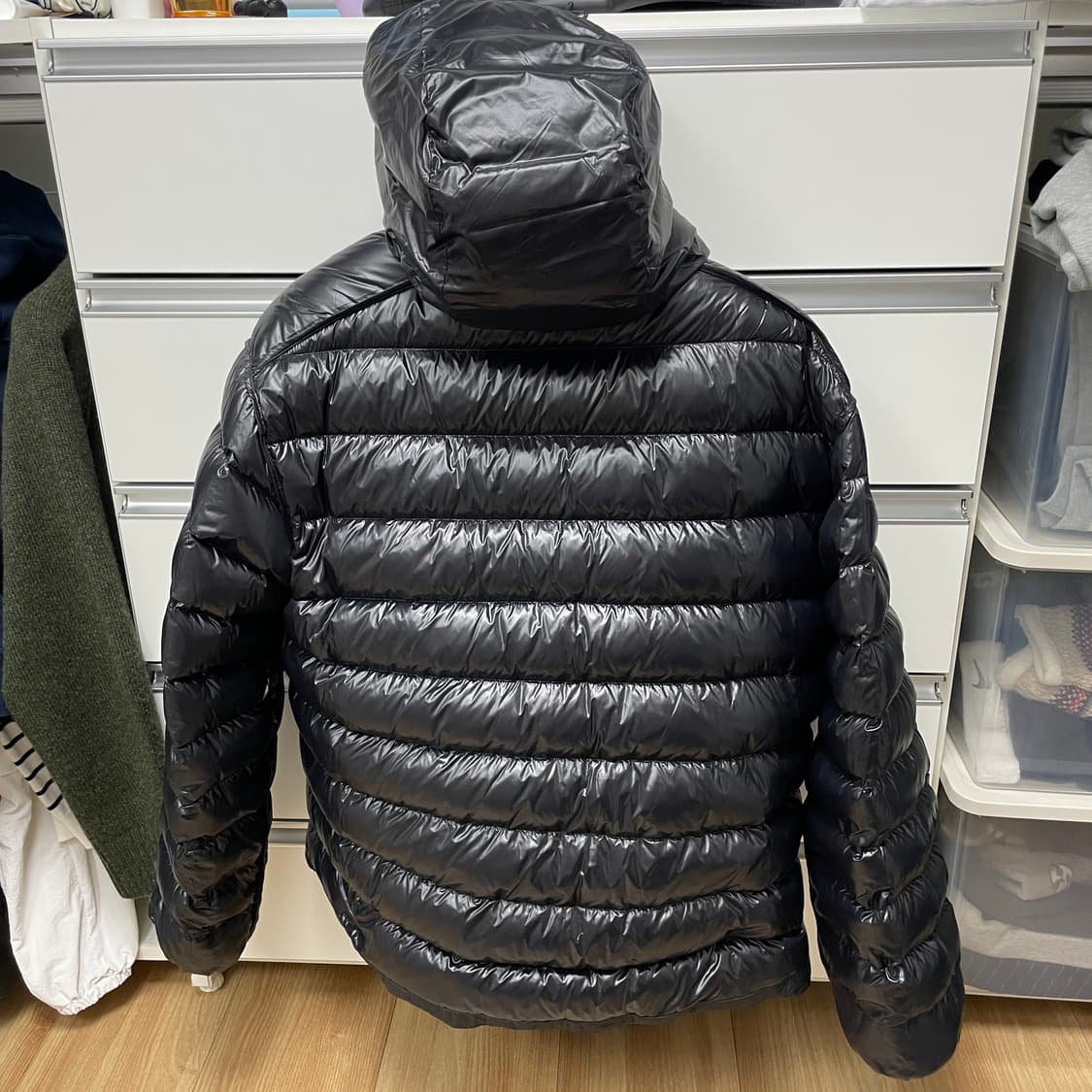 무탠다드 시티레저 후드 라이트다운 자켓 블랙 2XL 상품이미지4