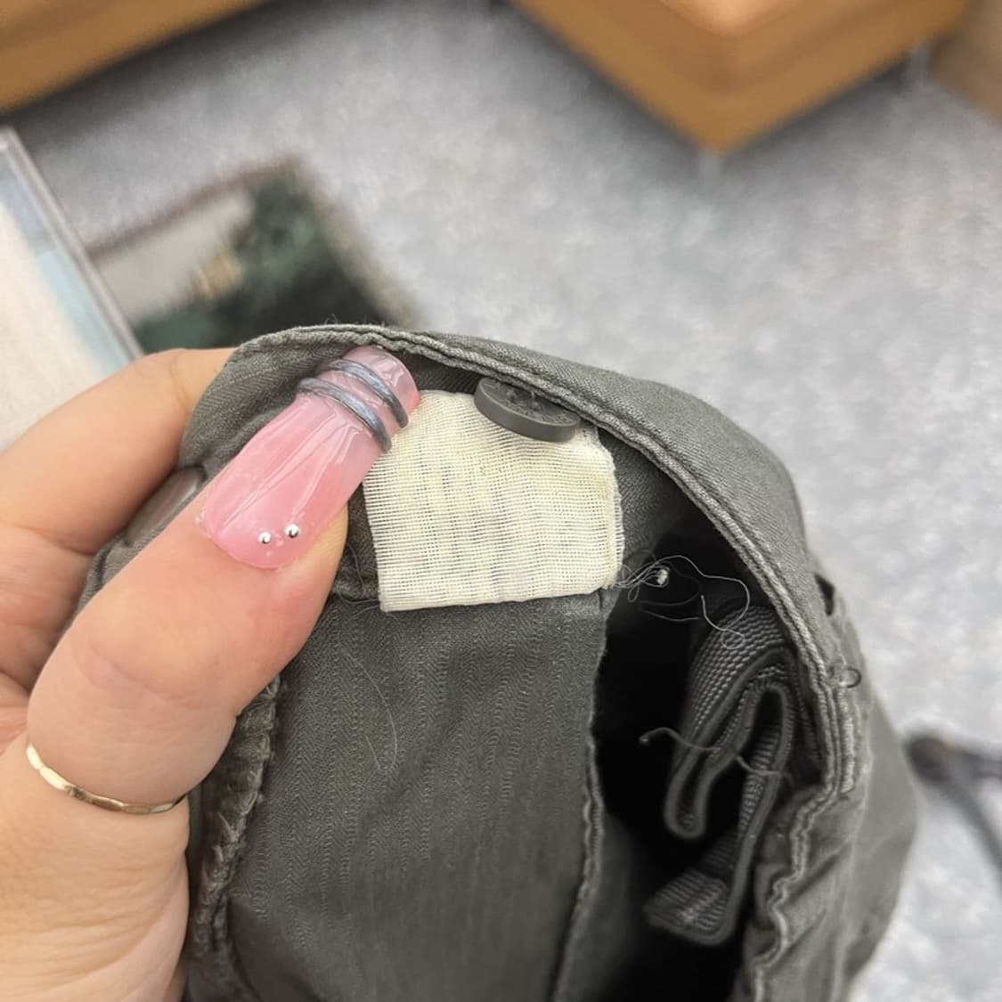 빈티지 스트릿 펑크 레이싱 카고 버뮤다 반바지 29인치 C12086 상품이미지6