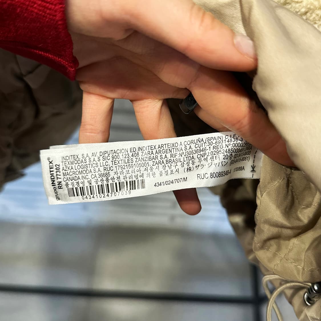 ZARA 자라 셰르파 플리스 숏 자켓 빅포켓 스트링 디테일 베이지 상품이미지7