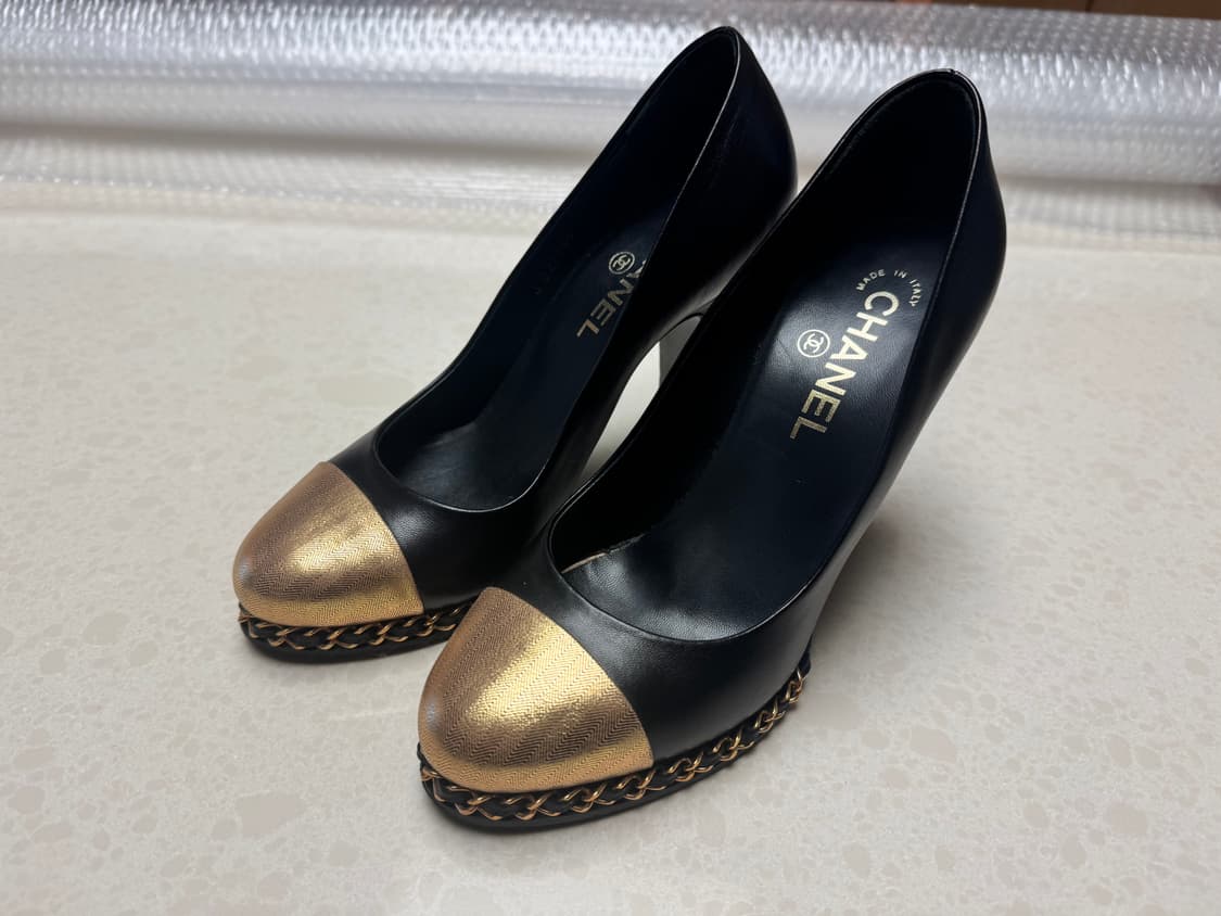 샤넬 금장 구두 슈즈 상품이미지6