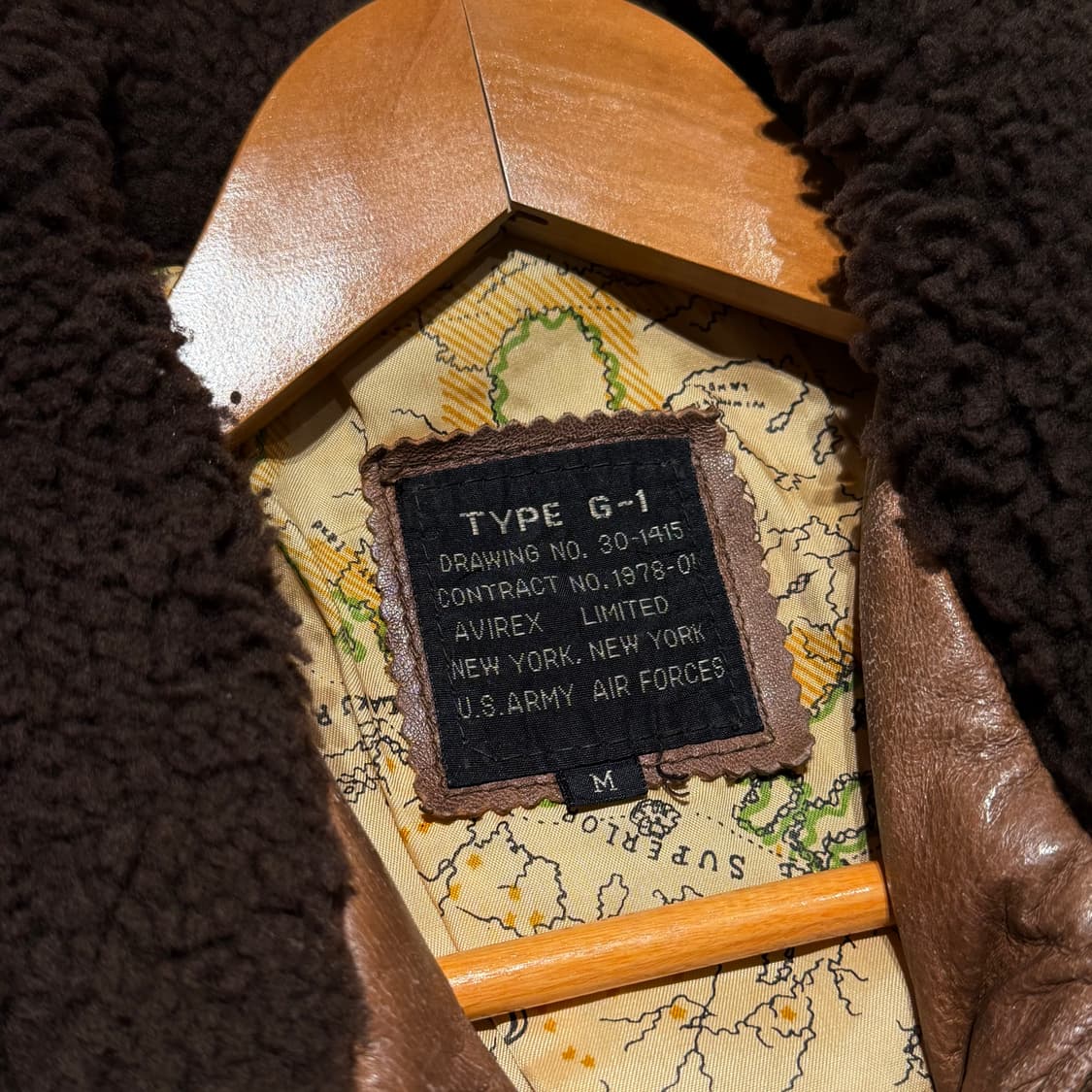 AVIREX 90s 아비렉스 타입 G-1 소가죽 자켓 M 105 상품이미지2