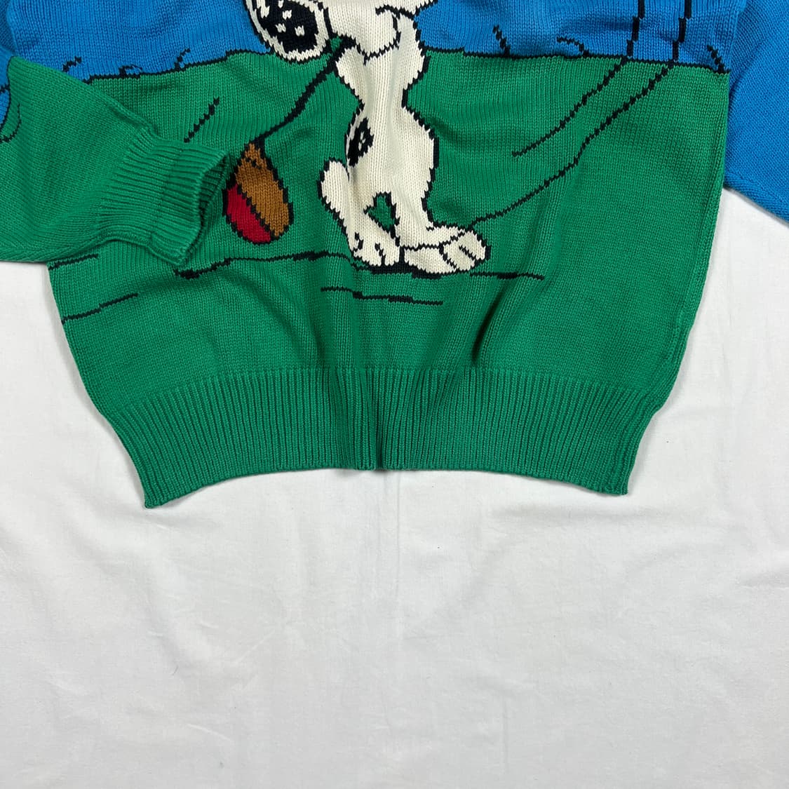 80’s-90‘s 스누피 snoopy 카툰 올프린트 니트 상품이미지4