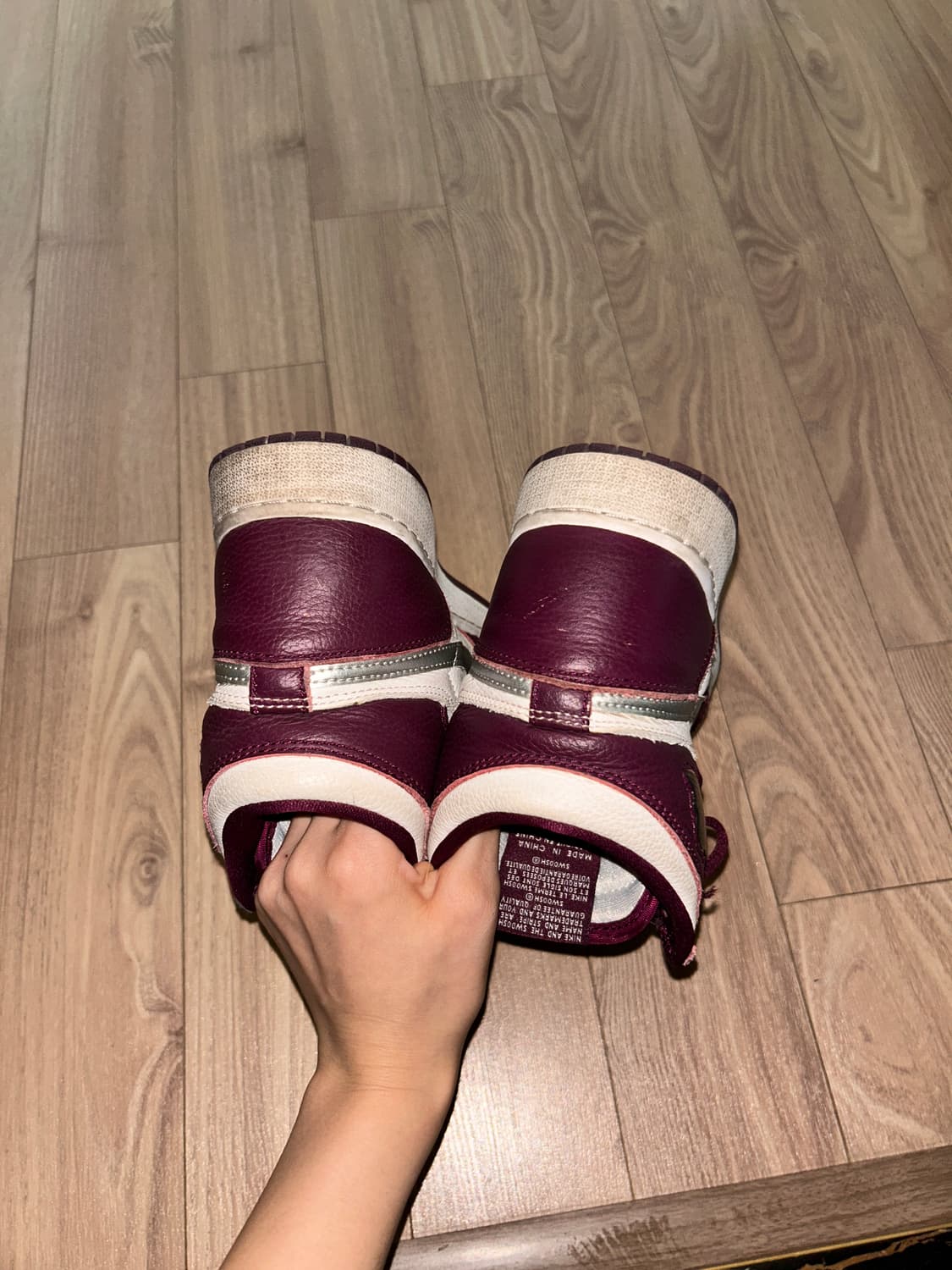 나이키 조던 버건디 하이 스니커즈 245 상품이미지2