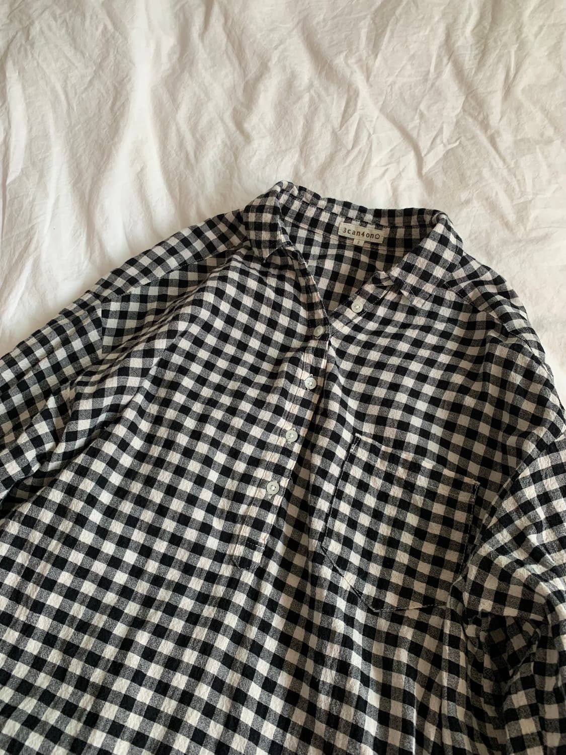 깅엄 체크 셔츠 상품이미지3