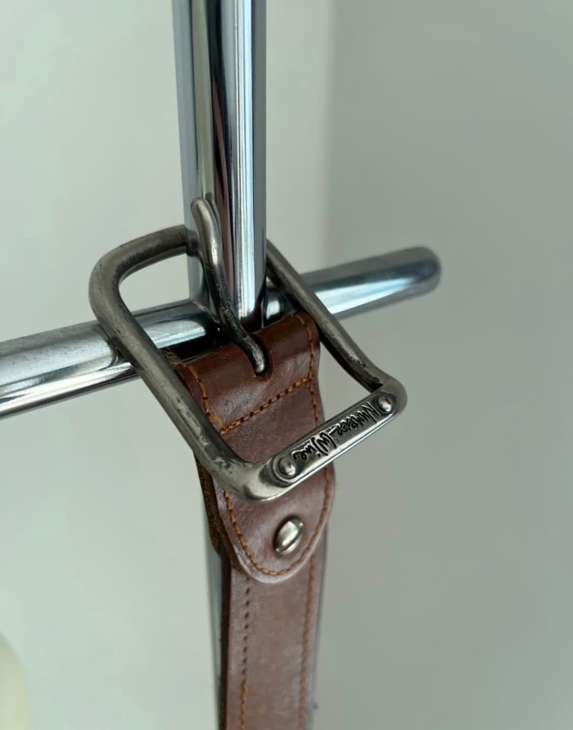 Number (N)ine 넘버나인 브라운 레더벨트 상품이미지2