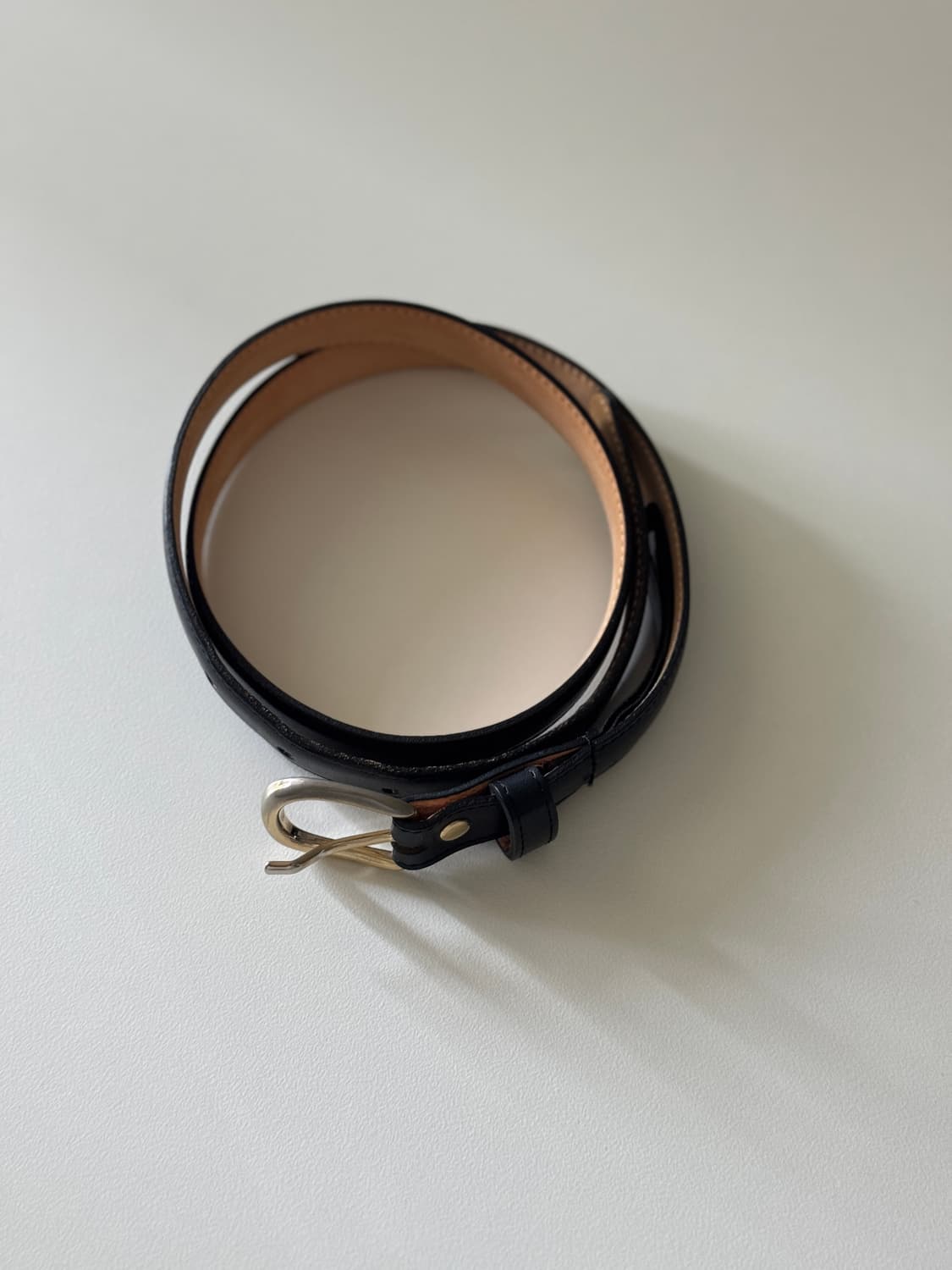 아페쎄 로제트 블랙 가죽 벨트 A.P.C. Rosette Belt 상품이미지2