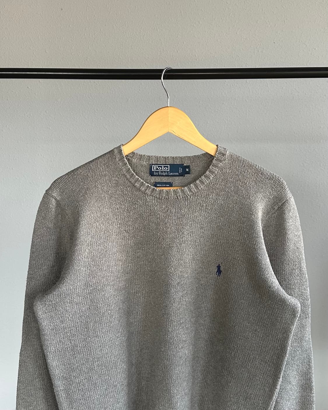 [M]폴로 랄프로렌 그레이 코튼 니트 스웨터  상품이미지2