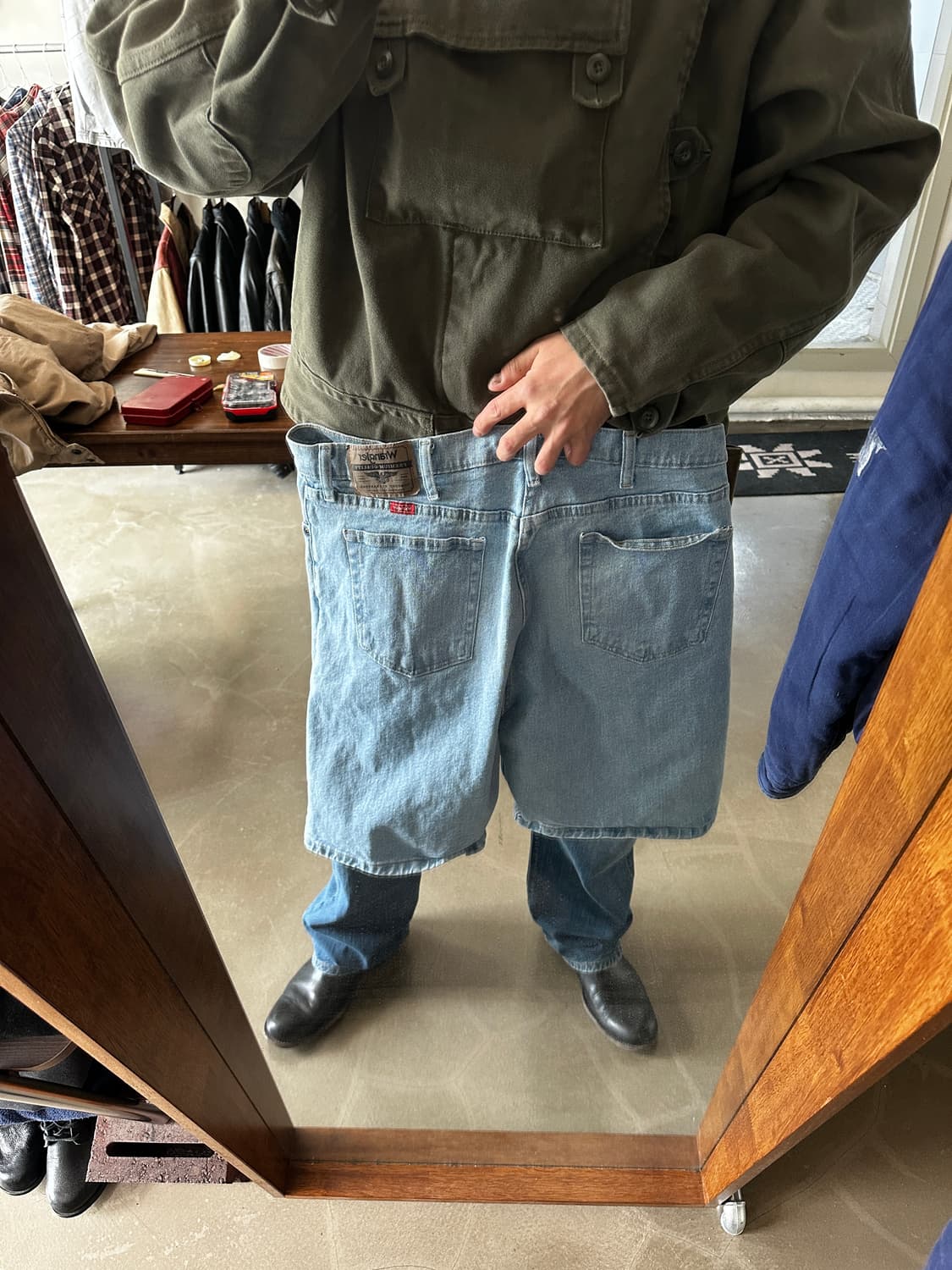 Wrangler 랭글러 데님 쇼츠 반바지 34 상품이미지1