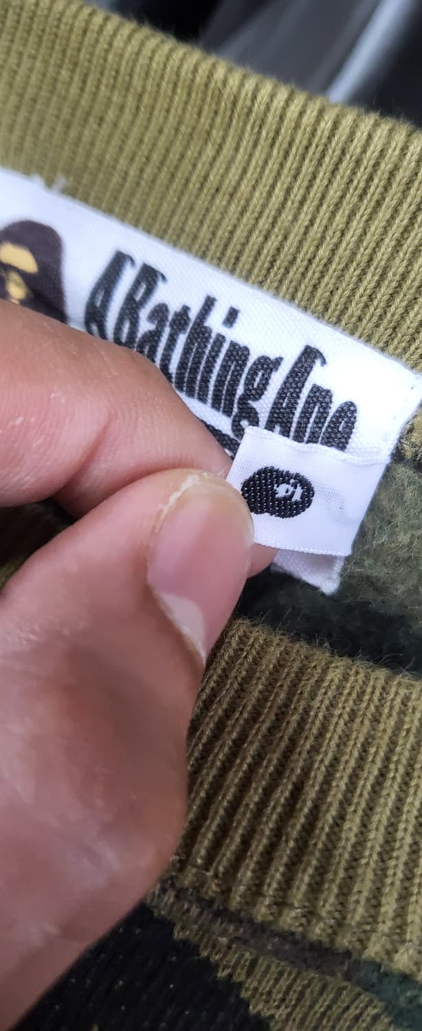 베이프 카모 맨투맨 M 상품이미지2