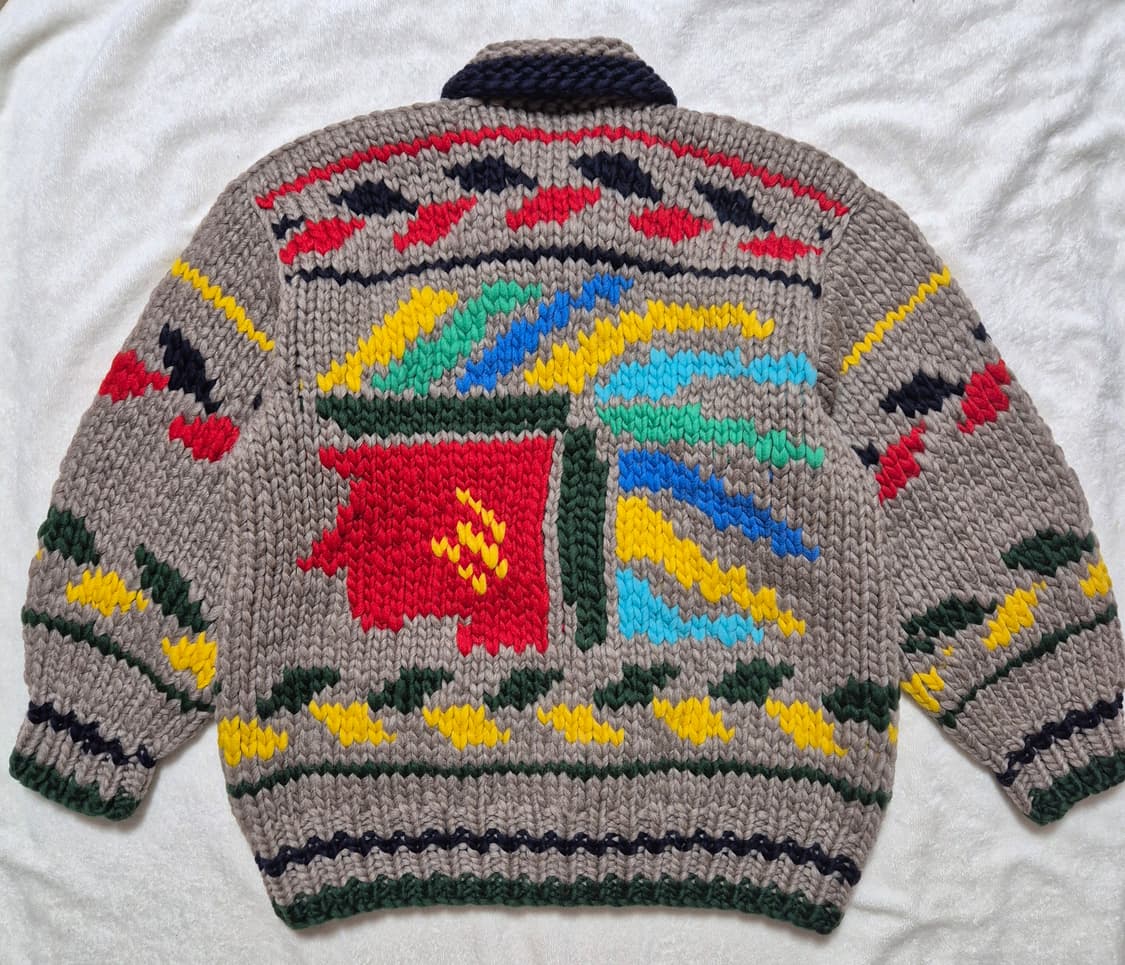 FAB 캐나다 컬러 코위찬 인디언 패턴 헤비울 M 상품이미지1