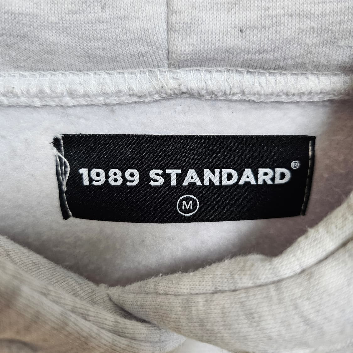 1989 스탠다드 기모후드티 화이트멜란지 M사이즈 상품이미지3