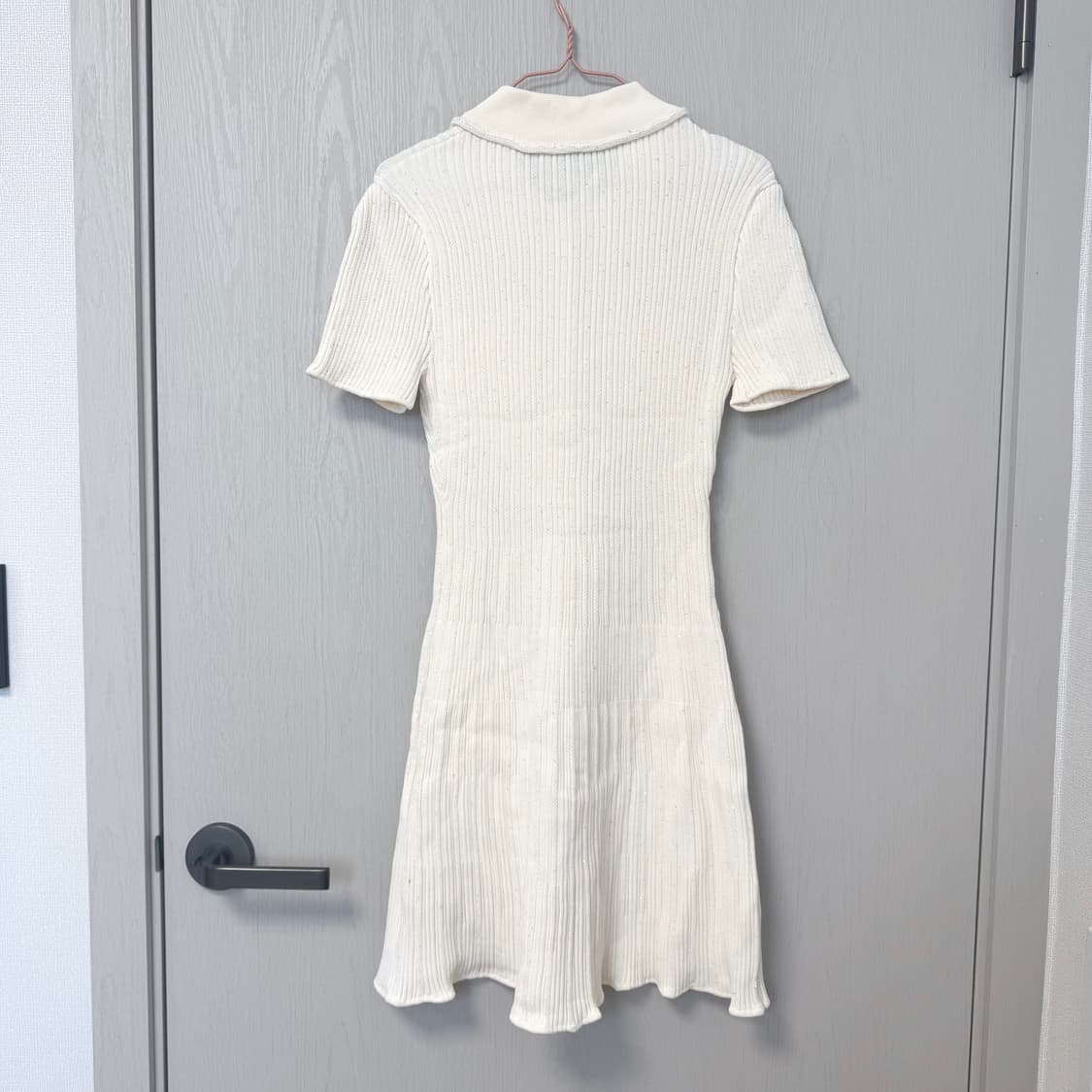 (s) 셀프포트레이트 아이보리 니트 원피스 상품이미지5
