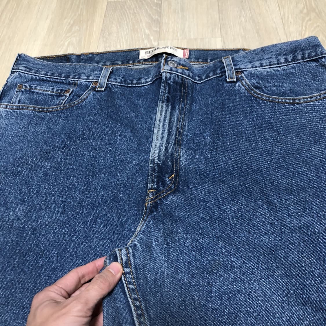 (42) 00s 리바이스 Levi's 505 레귤러핏 빅사이즈 중청 데님 상품이미지3