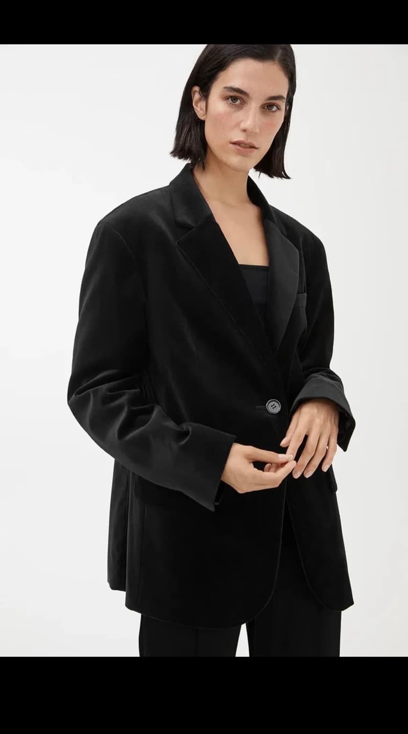 아르켓 오버핏 새틴 블레이저 상품이미지3