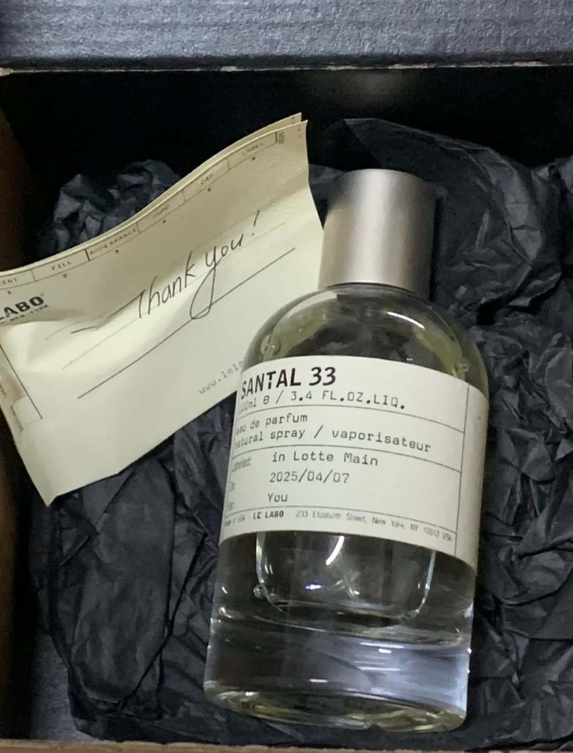 르 라보 상탈 33 오 드 퍼퓸 국문택 100ml 상품이미지1