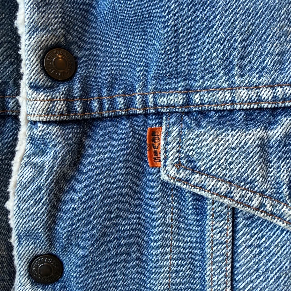 85s 리바이스 오렌지탭 쉐르파 트러커 자켓 상품이미지5