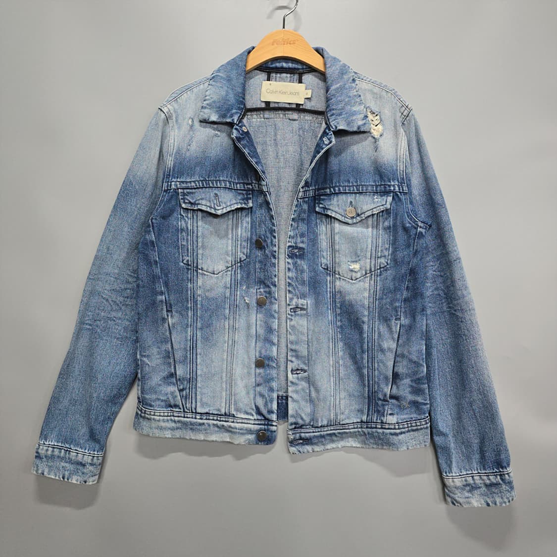 캘빈클라인진(Calvin Klein Jeans) 워싱 데님 자켓 M 상품이미지1