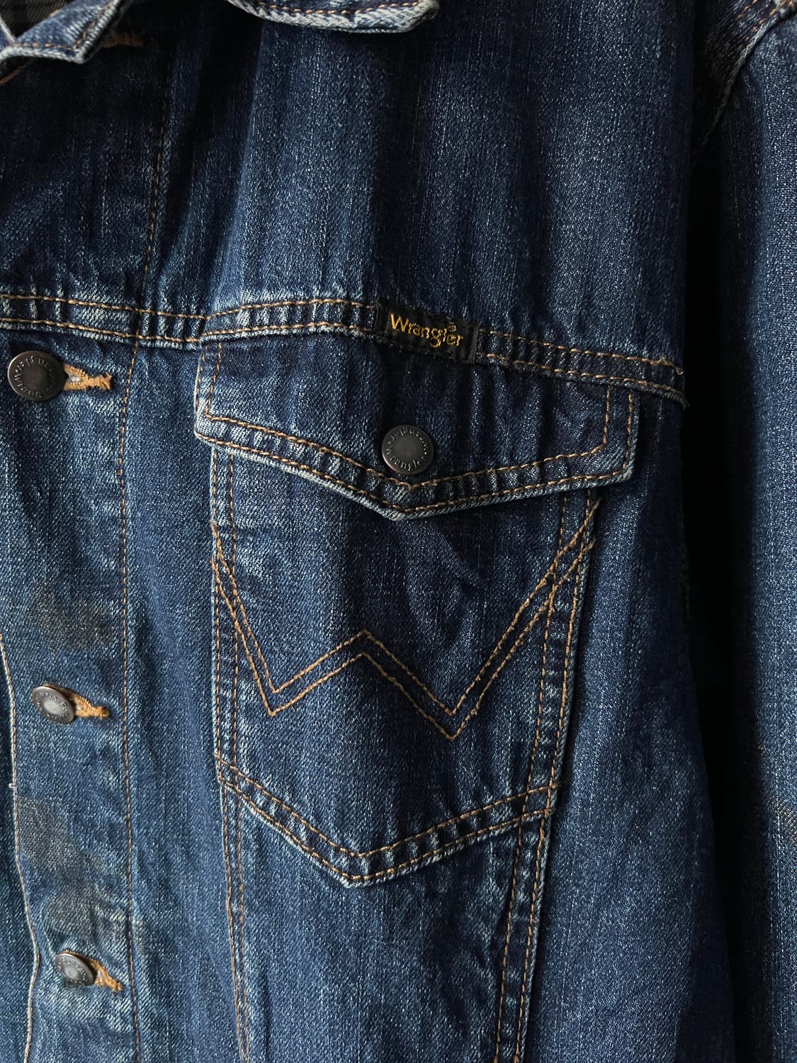 [L]Wrangler USA 랭글러 체크 라이닝 데님 트러커 자켓 상품이미지4