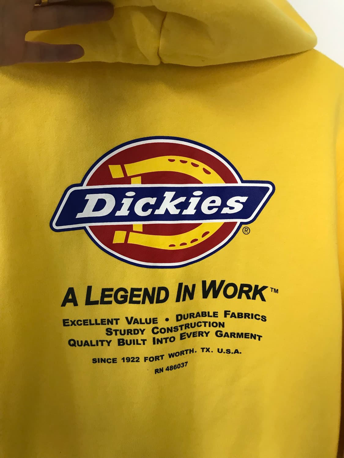 디키즈 백로고 옐로우 후드집업 상품이미지6