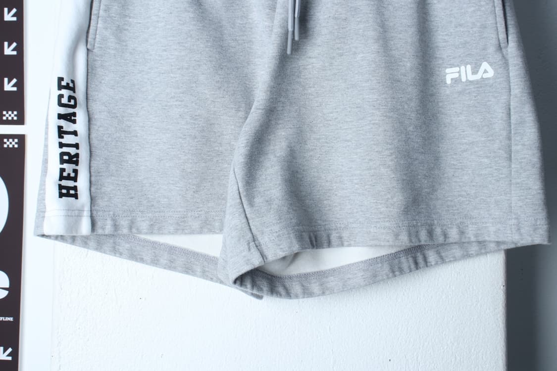 (XL-2XL) 휠라 반바지 팬츠 밴딩 그레이 올드스쿨-P1P10321 상품이미지4