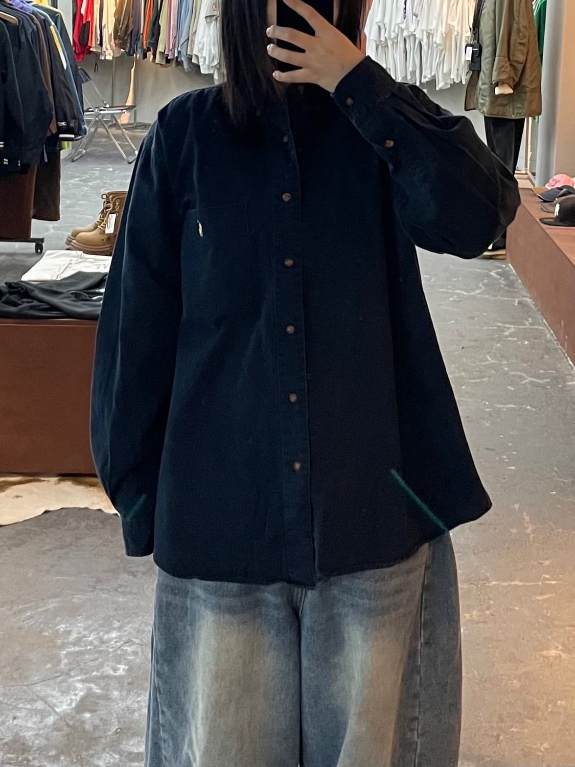 폴로 랄프로렌 네이비 원포켓 셔츠 H1683 상품이미지1