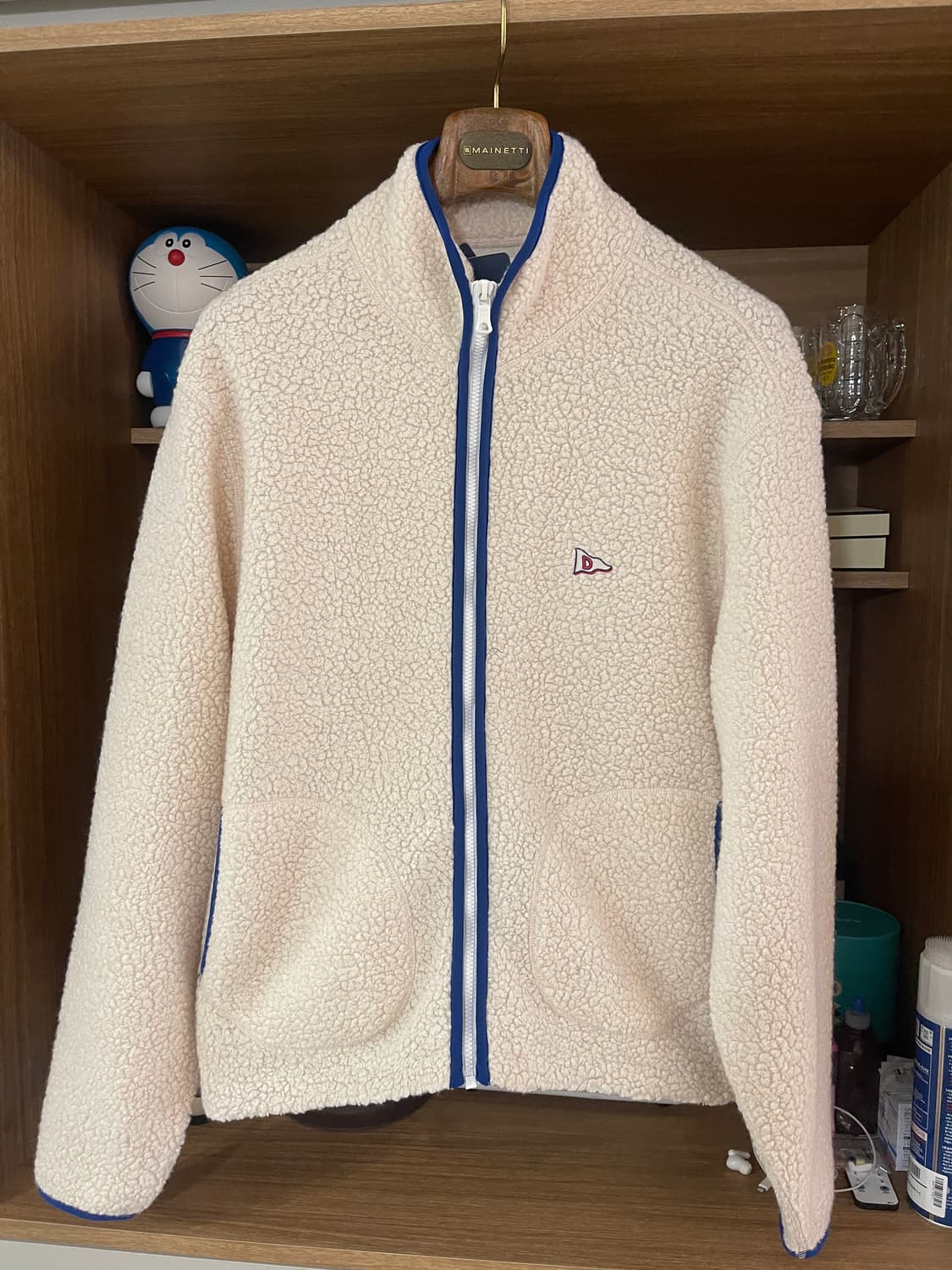 (새상품)드레익스 에크루 부클레 플리스 자켓 42 상품이미지1