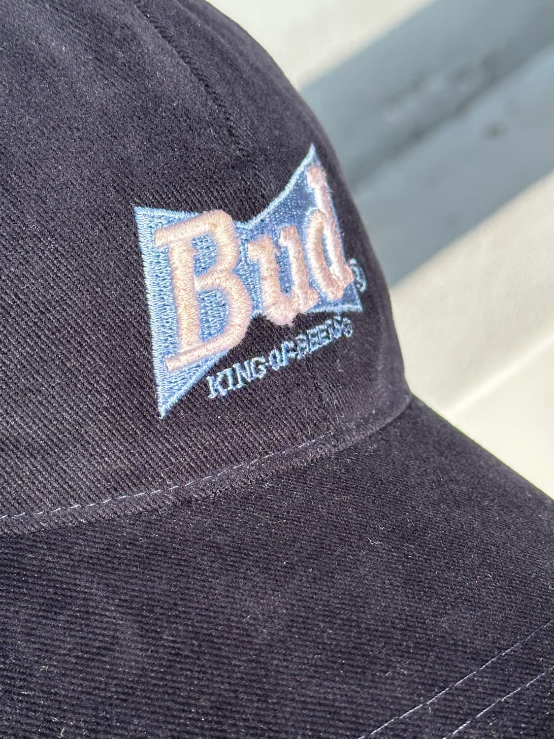 [F] 버드와이저 로고 다크네이비 볼캡 모자 빈티지 상품이미지5