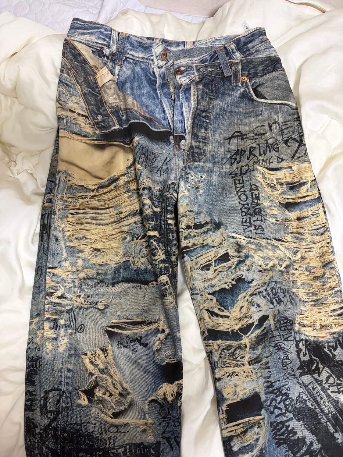 Acne studios 아크네스튜디오 블루 슈퍼 배기 데님 상품이미지9