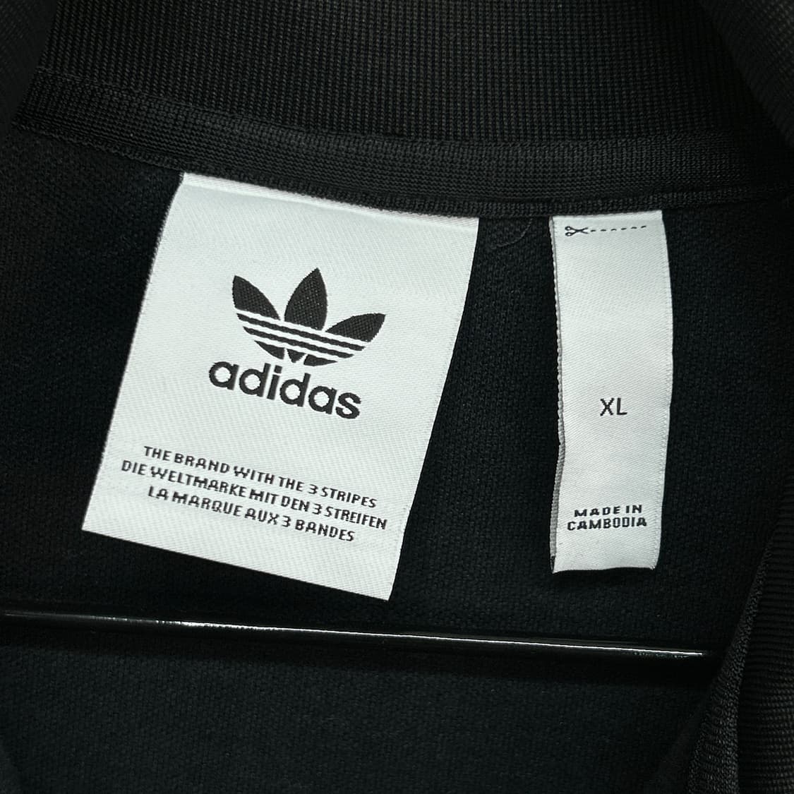 아디다스 검은색 흰색 삼선 라인 져지 XL 상품이미지8