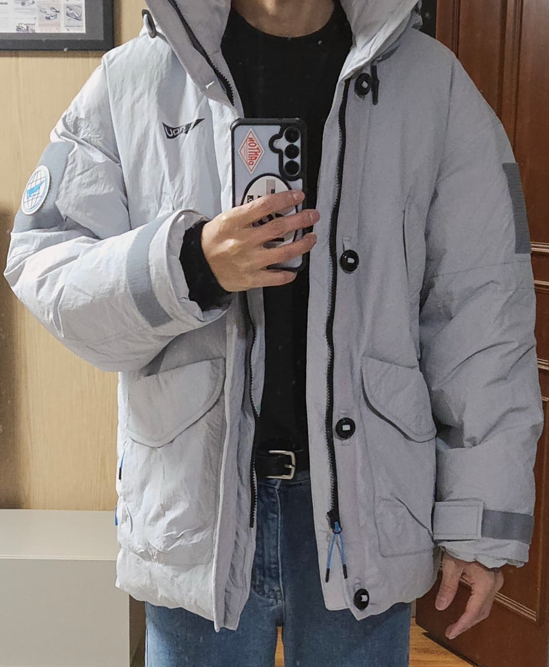 (착샷) NAU 나우 다운 패딩 스킨 점퍼 상품이미지7