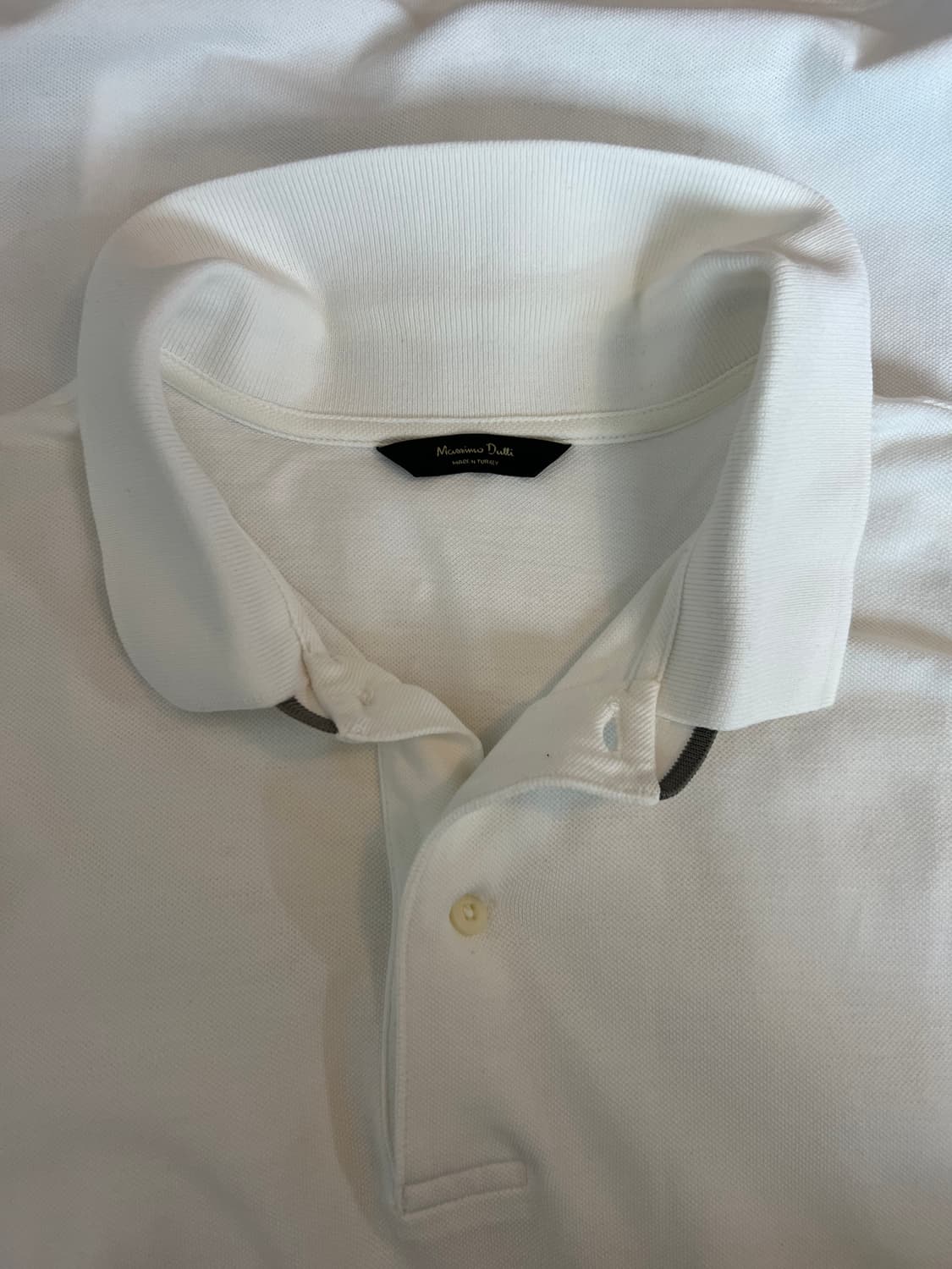 마시모뚜띠 남성 아이보리 PK카라티셔츠 반팔티셔츠 상품이미지5