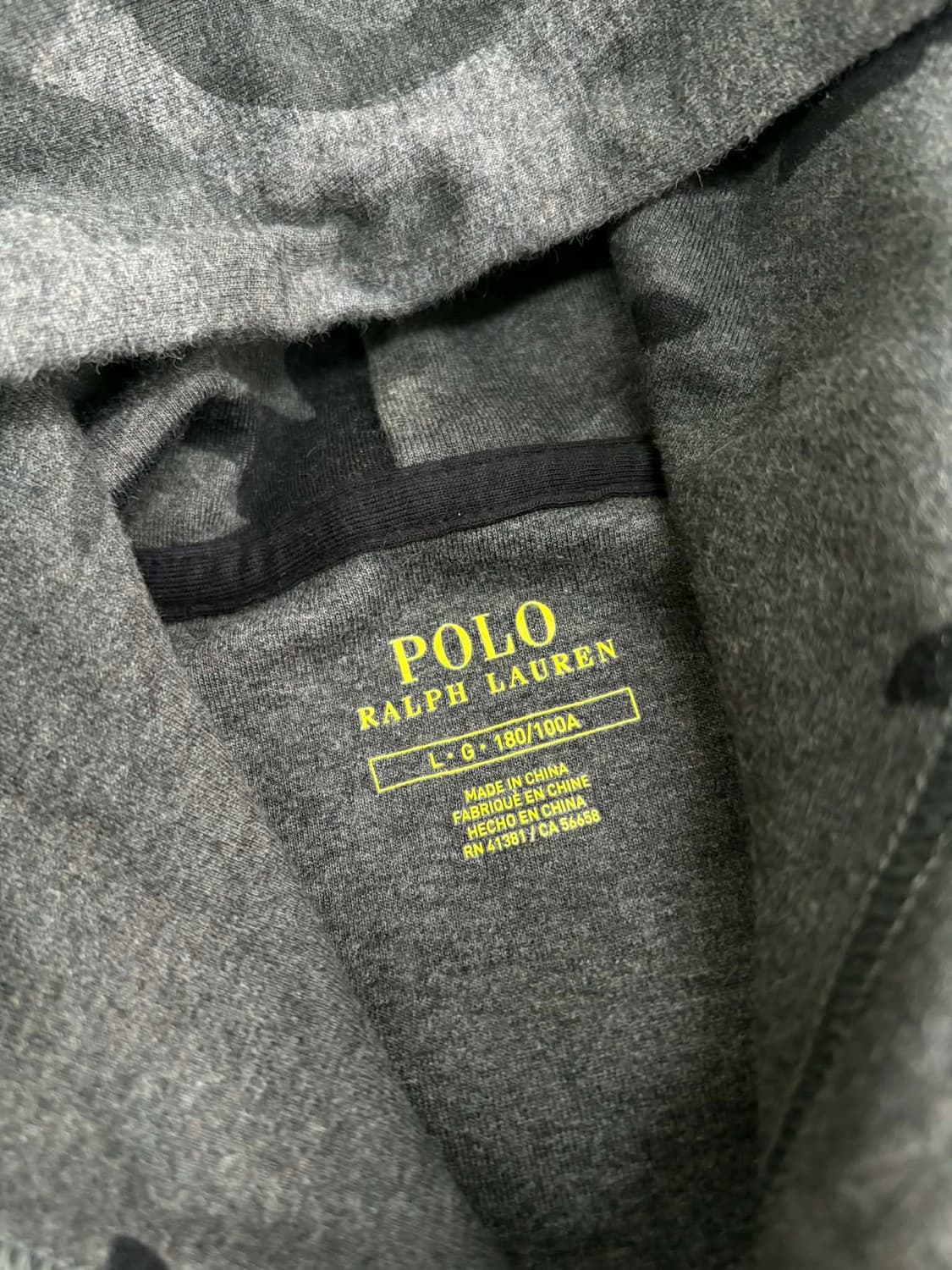 [L] 폴로 랄프로렌 카모 p윙 스타디움 후드티 스웻 셔츠 상품이미지3