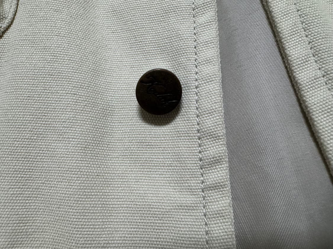 코닥 레시피 안감형 가먼트워싱 코튼 자켓 IVORY (M) 상품이미지7