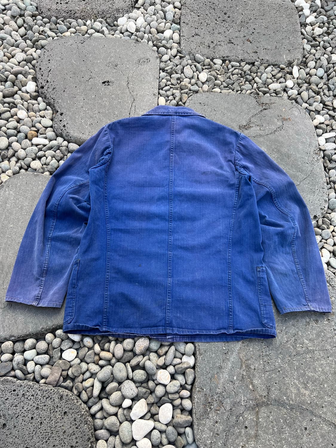 HARD FADED OLD VINTAGE HBT 헤링본트윌 프렌치워크자켓 상품이미지2