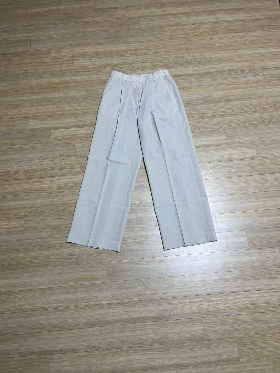 스파오 린넨라이크 원턱 와이드 슬랙스 (새상품) 상품이미지4