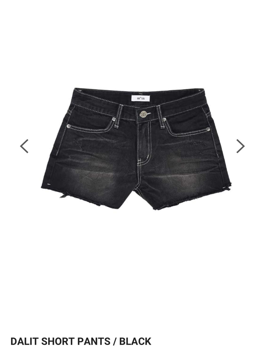 애즈온 DALIT 숏츠 팬츠 반바지 데님 M사이즈 상품이미지1