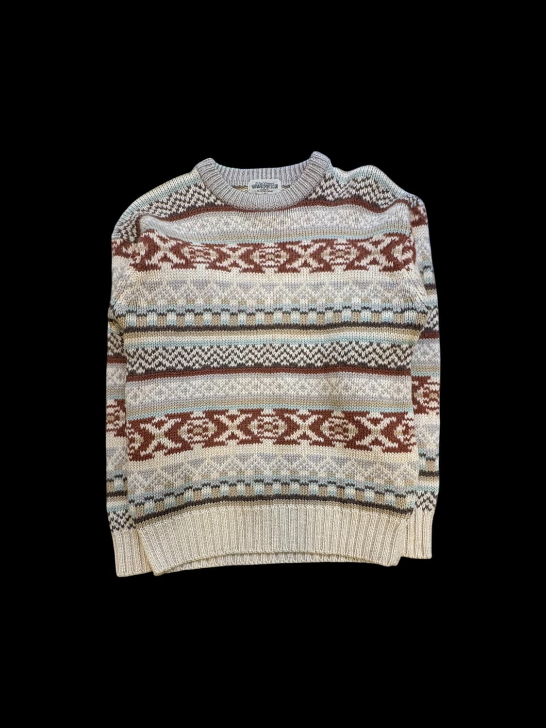 하버드 스포츠 클럽 페어아일 니트 스웨터 상품이미지1