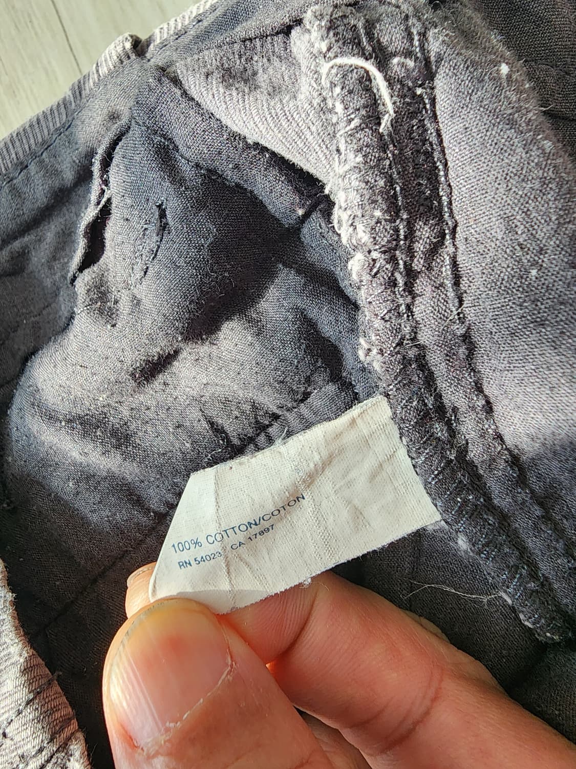 GAP 갭 코듀로이 팬츠 팜. 33사이즈 블루그레이 색상 골덴 바지 상품이미지8