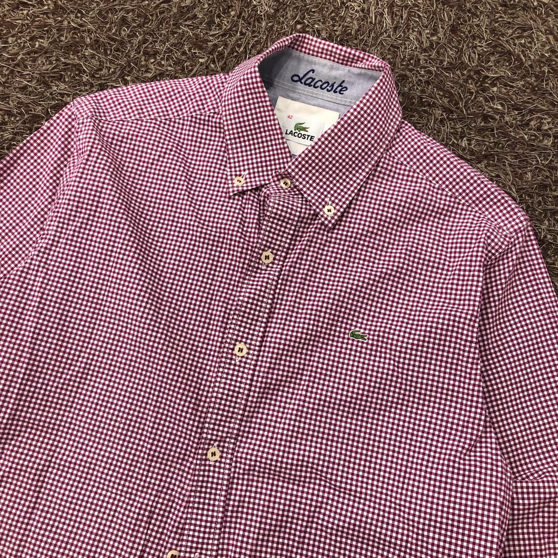 105 라코스테 체크 셔츠 상품이미지2
