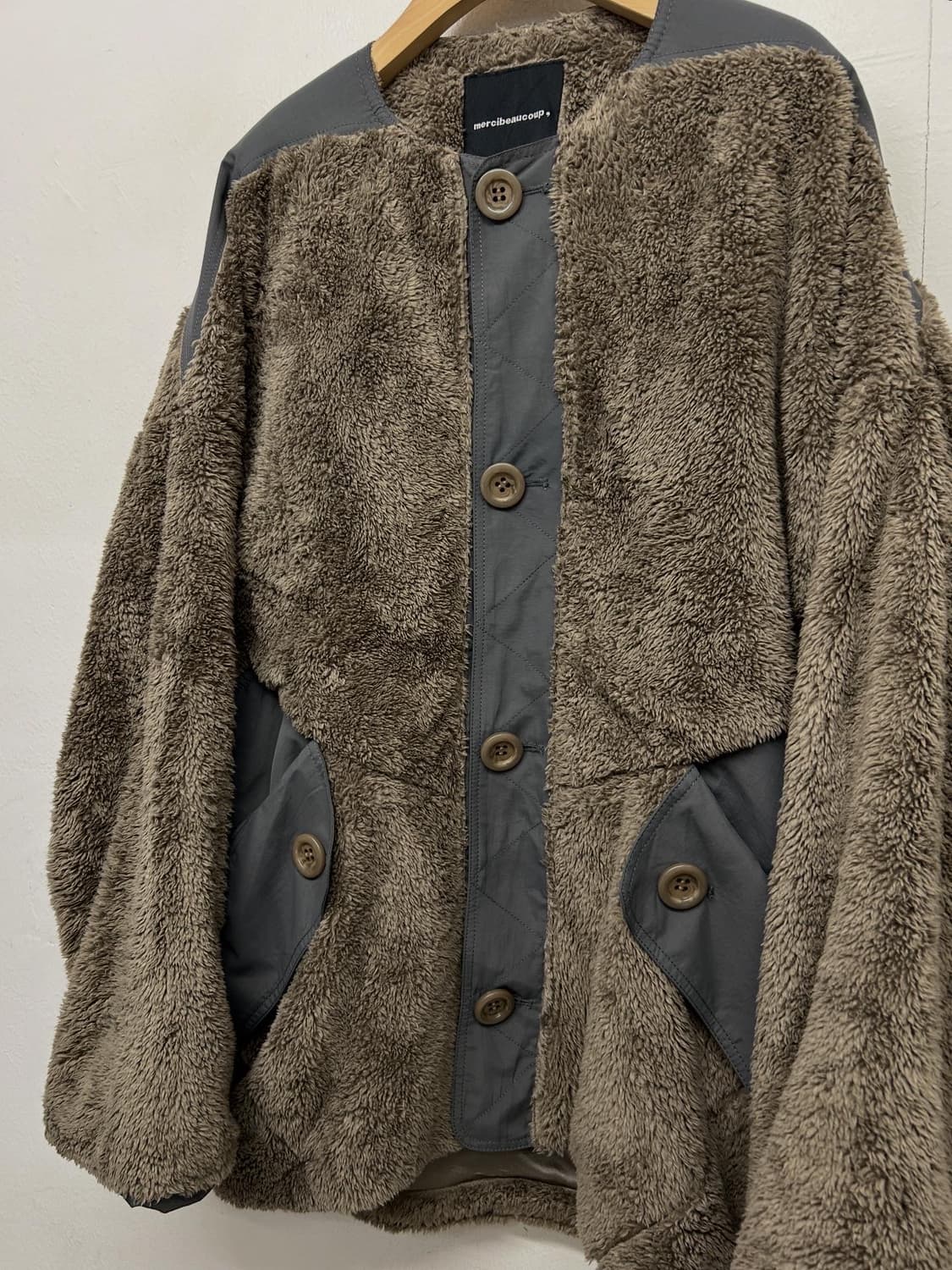 merci beaucoup 오버핏 플리스 자켓 상품이미지4