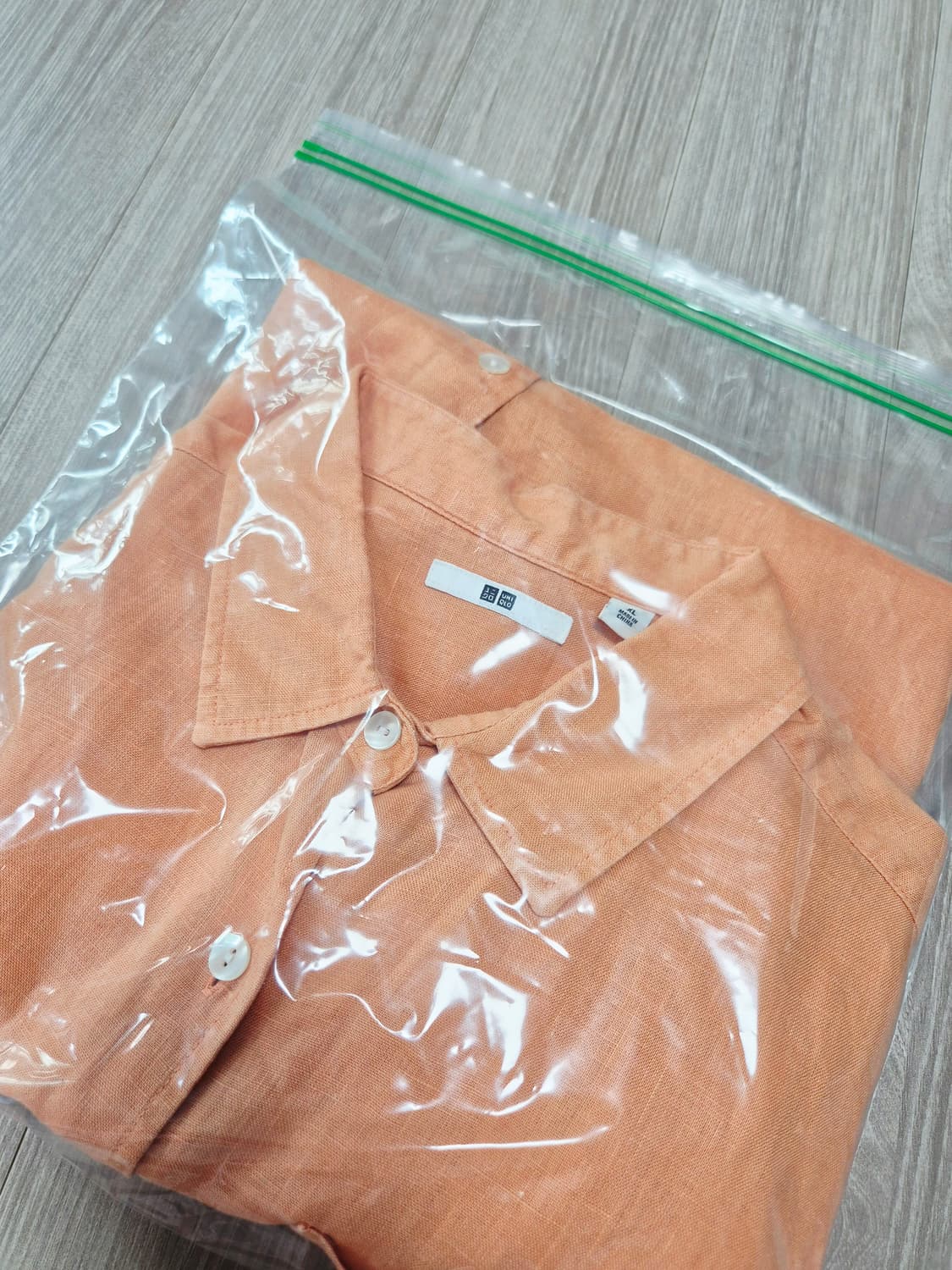 유니클로린넨셔츠 마셔츠 오렌지린넨 상품이미지8