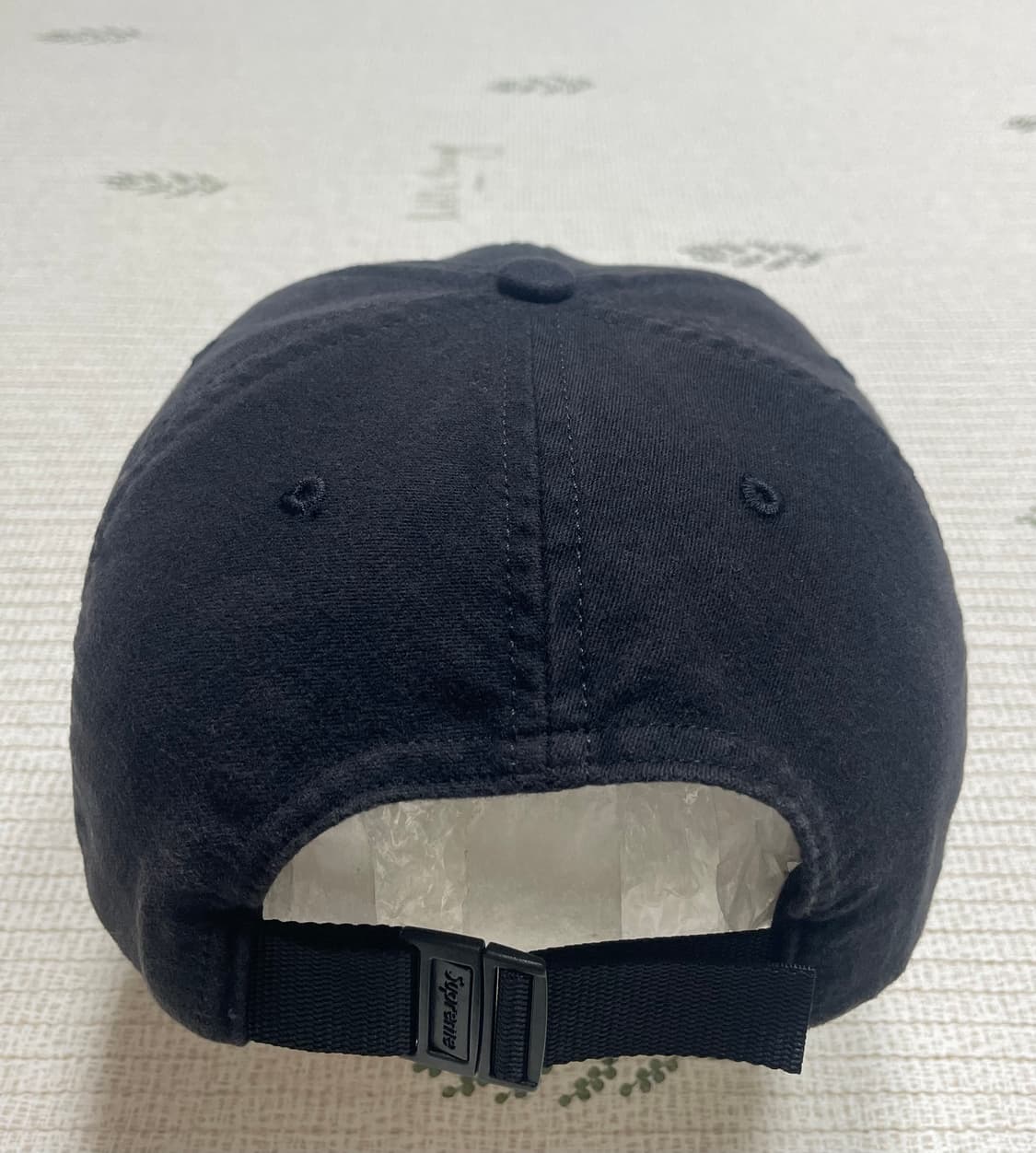 24ss 슈프림 라이트웨이트 몰스킨 6-패널 블랙 상품이미지2