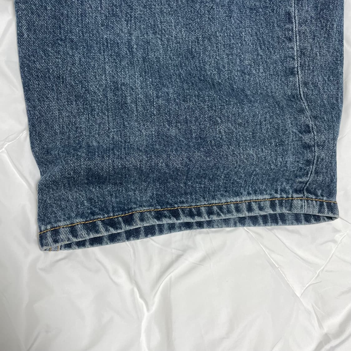 해칭룸 와이드 커브진 워시드블루 3사이즈 상품이미지5